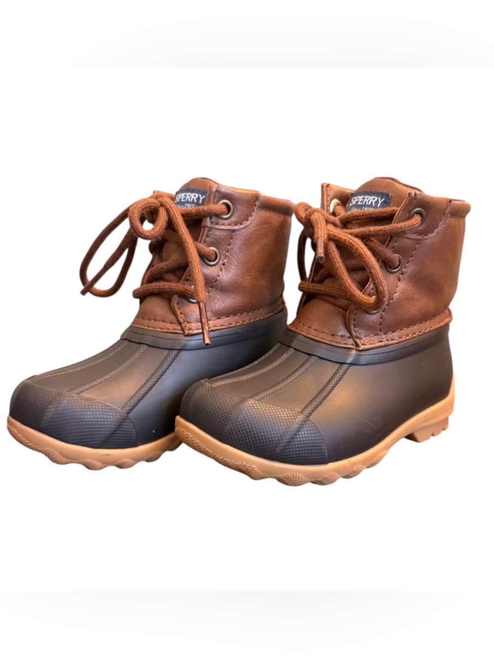 Sperry Port Boot Tan/Brown Kids 
Size: 7